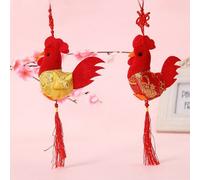 Pendentif Petit Poulet En Peluche, Vent De Chine, 8cm, 1 Pièce, Petites Poupées En Peluche Coq Coq, Jouet Pour Enfants, Cadeaux De Décoration De Nouvel An Et De Mariage