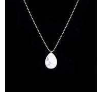 Pendentif Pierre Naturelle Femme, Creative Blanc Turquoise Goutte Forme Cristal Pendentif Collier Avec Chaîne Chakra Colliers Charme Cristal Bijoux Pour Femmes Hommes Fille Femme Ami Gemme Cadeau