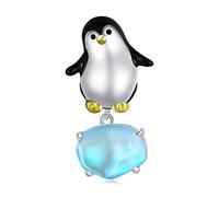Pendentif pingouin mignon en argent sterling 925 pour bracelets et colliers européens