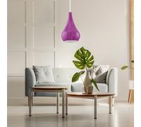 Lampe suspendue design pendule salon planchers de plafond violet éclairage Eglo 92945