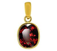 Pendentif plaqué or Ashtdhatu 2,25 Ratti / 1,25 carat - Pierre précieuse naturelle gommée non chauffée et non traitée à des fins astrologiques - B09H32WRMRNAMZ