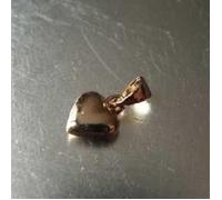 Pendentif Plaqué Or Coeur - LES TRESORS DE LILY - Pendentif - Dimensions : 8x7 mm - Couleur : Doré