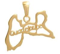 Pendentif plaqué or Guadeloupe