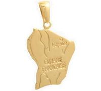 Pendentif plaqué or Guyanne