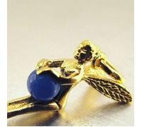 Pendentif Plaqué Or ""Petite Fée"" Bleu