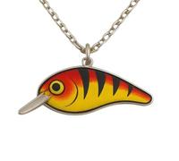 Pendentif poisson - Collier avec pendentif poisson - Bijou d'appât léger et coloré - Fabriqué à la main - Pour père, ami, femme, homme et enfant, Siehe Beschreibung, Acrylique, Voir description