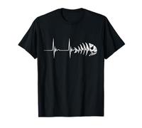 Pendentif poisson pirate battement de cœur ECG Pulse Pastafari FMS T-Shirt