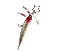 Pendentif poisson pratique, porte-clés d'ornement de mode, avec texture, pendentif parfait pour un usage quotidien et pour les fêtes, etc