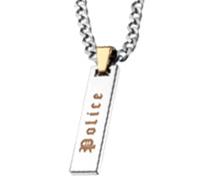 Pendentif - Police - S14ACM02P - Acier - Argenté - Homme