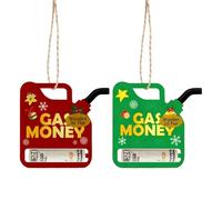 Pendentif Porte-Argent pour Noël | Deux Pièces en Bois Suspendables | Carte Porte-Argent en Forme d'arbre De Noël | pour Mur Fenêtre Balustrades Fête Famille Amis Couples Fille Et Fils