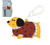 Pendentif Porte-Carte en Teckel | Porte-Monnaie Mignon En Simili Cuir Portable | Porte-Clés Teckel | pour Réunions Bureau Maison Travail Études Voyages Trajets Attentes Bureaux Fêtes Halloween