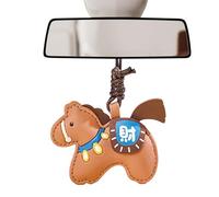 Pendentif porte reloque année du cheval avec carte de vœux pour coque de téléphone ou décoration de sac, cadeau de chance, pendentif élégant en métal, accessoire symbolique pour amis et