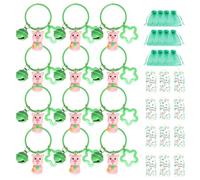 Pendentif Porte-clés de la Saint-Patrick | 12 Pièces Pendentif Rustique de la Saint-Patrick,Décor Irlandais Cochon,Para Viajes En General, Desplazamientos Diarios Y Actividades De Senderismo