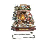 Pendentif porte-clés du Père Noël,Pendentif de voiture du Père Noël,Maisons de Noël insolites Pendentif de Noël | Ornements d'arbre esthétiques en acrylique 2d, décoration d'arbre de noël, sac de père