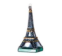 Pendentif pour arbre de Noël Tour Eiffel Weihnachtsland blanc, 7.5x16x7.5 cm