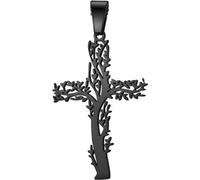 Pendentif pour chaîne Croix d'arbre-Noir KP34144
