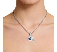 Pendentif pour Création de Bijoux - Accessoire de Bijoux Drapeau Américain,Accessoires de bracelet porte-clés cœur - pour femmes, filles, adultes, sac à dos, porte-monnaie, sac, porte-clés,