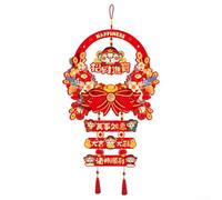 Pendentif pour l'année serpent chinois traditionnel pour décoration festive du Nouvel An 2025, symbolisant la prospérité et la chance pour la maison et le bureau (A)