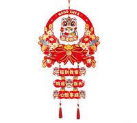 Pendentif pour l'année serpent chinois traditionnel pour le Nouvel An 2025, pendentif porte-bonheur pour la maison et le bureau, symbolisant la bonne fortune (B)