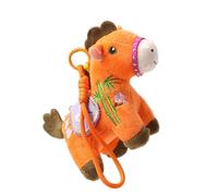 Pendentif pour sac en forme de cheval - Peluche douce cousue à la main comme souvenir | Cheval pour 2026 - Pour famille, collègues, anniversaire, fête, maison, voyage, nouvel an, salle de séjour