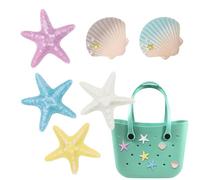 Pendentif pour sac fourre-tout, pendentif pour sac de plage,Décoration d'été avec pendentif pour sac fourre-tout avec coquille d'étoile de mer pour sac Bogg - Décorations colorées pour sacs d'espion