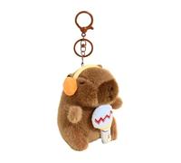 Pendentif pour sacs Capybara, jouet porte-clés en peluche Capybara - Charm pendentif clavier de sac à dos, lampe torche d'animaux de dessin animé souple pour garçons, filles, , donn, microphone