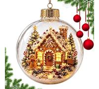 Pendentif pour sapin de Noël avec éclairage - Pendentif transparent comme