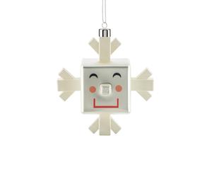 Pendentif pour sapin de Noël Flocon de neige Snowray Alessi, Designer Massimo Giacon, Marcello Jori, 10x10.2x6 cm