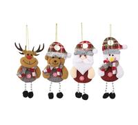 Pendentif pour Sapin de Noël, Souvenir de Vacances d'hiver, de Bonhomme de Neige en Tissu, pour cheminée, Rebord de fenêtre, Porte, Mur, Salon, Chambre à Coucher, Balcon, Jardin