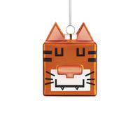 Pendentif pour sapin de Noël Tigre Quadratigra Alessi, Designer Massimo Giacon, Marcello Jori, 5x7x5 cm