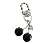 Pendentif pratique à suspendre pour sac d'école, porte-clés étincelant, anneaux en métal pour un usage quotidien, décoration en alliage durable, Noir , taille unique