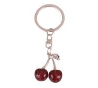 Pendentif pratique à suspendre pour sac d'école, porte-clés étincelant, anneaux en métal pour un usage quotidien, décoration en alliage durable, Boucle circulaire rouge, taille unique