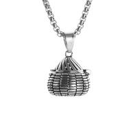 Pendentif rétro Gawu box ouvrible collier sachet creux de pièces Bijoux exquis pour femmes mode féminine