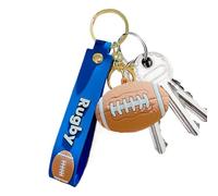 Pendentif sac à dos de porte-clés de football - support de sport compact, charme de balle élégant | Accessoire d'étiquette de voyage pour garçons pour garçons, nouveauté cool pour sac à dos, cadeau de