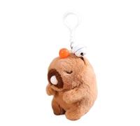 Pendentif sac à dos en peluche, jolis pendentifs pour sac à dos | Peluche chargée - Jouet Capbara avec cloche, peluche douce pour filles, femmes, sac à dos, sac à dos, Souffler des bulles,