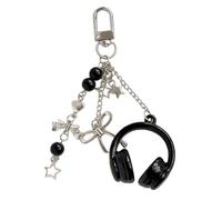 Pendentif sac casque - 4,33 pouces, accessoire de sac à dos à la mode, Alliåge de zinc+acrylique | pendentif nœud casque pour hommes, femmes, adolescents, filles, amis, Śac fourre-tout, Śac à dos, clé