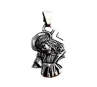 Pendentif Sage Méditatif en Titane Collier Philosophique Nordique Bijou Rétro Unique