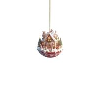 Pendentif Sapin de Noël Tasse Neige Attrape Café Maison de Campagne en | Pendentif de Sac à Dos Maison de Neige de Noël Pour Maison Festival Fenêtre Entrées Manteau De Cheminée Fêtes UN