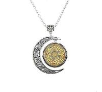 Pendentif Seals of The Seven Archanges, Moon Necklace for Women Dress Jewelry