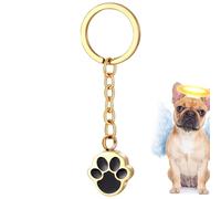 Pendentif souvenir pour chien - Souvenir rabattable en acier inoxydable - Objets de collection - Pour clés, travail, bureaux, situations sociales, quotidien, vacances, dortoir, maison