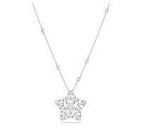 Pendentif Stella, Tailles variées, Étoile, Blanc, Métal rhodié OS