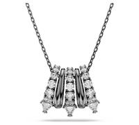 Pendentif Sublima, Blanc, Métal plaqué ruthénium OS