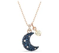 Pendentif Sublima, Perle de cristal, Lune, Multicolore, Doré à l’or rose 18 carats (750/1000) OS