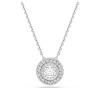 Pendentif Sublima, Taille ronde, Blanc, Métal rhodié OS