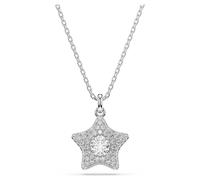 Pendentif Sublima, Taille ronde, Étoile, Blanc, Métal rhodié OS