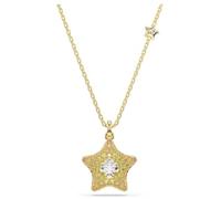 Pendentif Sublima, taille ronde, étoile, lilas, finition or 18 carats
