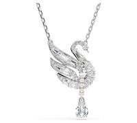 Pendentif Swan, Cygne, Blanc, Métal rhodié OS