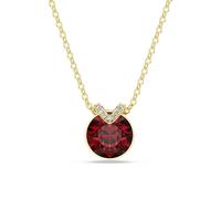 Pendentif - Swarovski - Bella V rouge - Cristal rouge - Plaqué or - Longueur 38-43 cm
