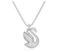 Pendentif Swarovski Iconic Swan, Cygne, Medium, Blanc, Métal rhodié OS