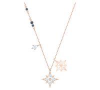 Pendentif Symbolica, Étoile, Blanc, Placage de ton or rosé OS